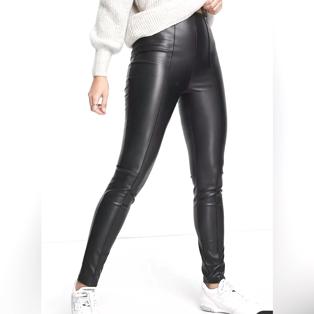 ASOS Black Skinny Leather Pants